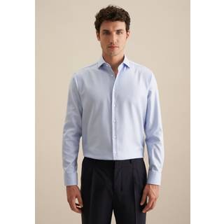 Seidensticker Herren Hemd blau gemustert Comfort Fit