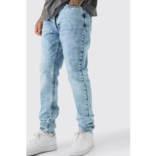 Mens Light Blue Tall Slim Rigid Jeans