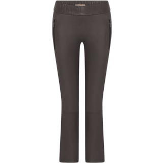 Gustav Doa 7/8 flare leg 54000-72980 Skindbukser - Chocolate