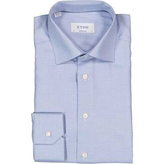 ETON Herren Hemd blau gemustert