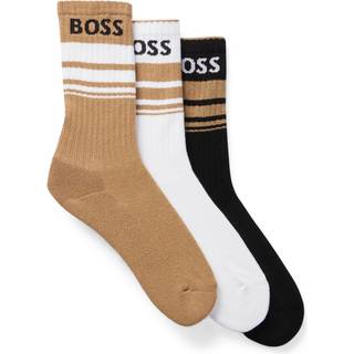 BOSS BOSS Black Stripe Detail Logo Socks 3 Pack