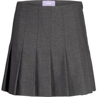 JJXX - Jxellis Hw Short Plisse Skirt - Nederdele - Dark Grey Melange - L
