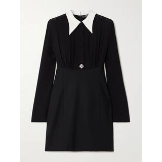 Mini Black Silk Dress - 38