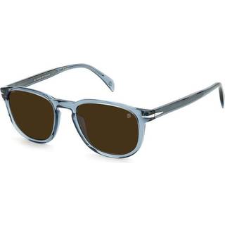 DAVID BECKHAM Mand DB 1070/S PJP/70 Solbriller Acetat Blå Brun Rund