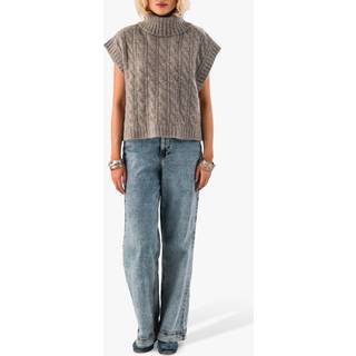 Lollys Laundry Fresno Vest - Dark Grey Melange