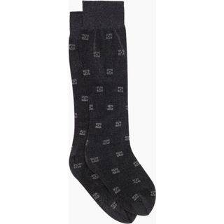 Butterfly Lace Socks Glitter A6297 Black