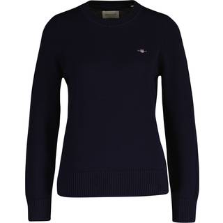 GANT Dame Klassiske crewneck sweater i bomuld (S)