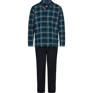 JBS Flannel Pyjamassæt Blå - 2XL