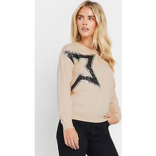 M & Co Large Petite Blush Star TrøjeEU 38-40 Petite (UK 10-12 P)