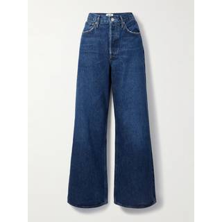Agolde Dame Jean No Cuff high-rise wide-leg jeans - blue - L-XL