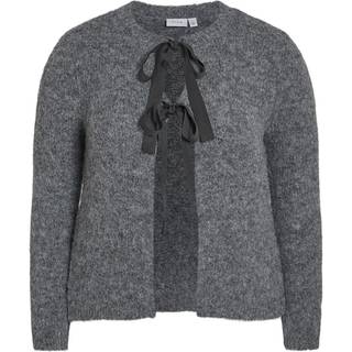VILA dame cardigan VIBOWS - Medium grey melange - L