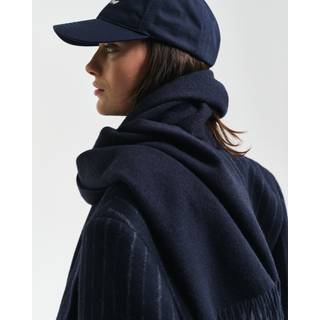 GANT Dame Vævet uldhalstørklæde (ONE SIZE) Blå