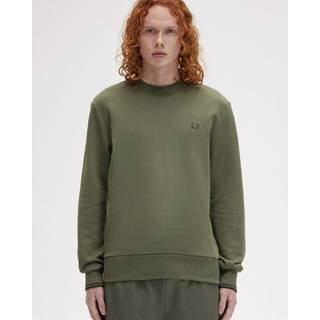 Fred Perry Herren Sweatshirt grün unifarben