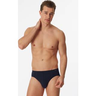 Schiesser Herren Slips blau Baumwolle & Mix unifarben