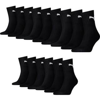 Puma 3-pak Short Crew Unisex Socks - Black - Str 47/49