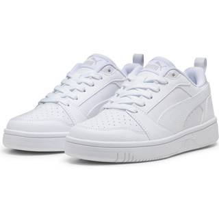 PUMA Rebound V6 Low Sneakers Youth, Shoes, White/Cool Light Gray, 36