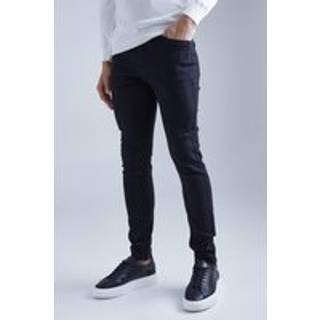 Mens True Black Skinny Stretch Jean