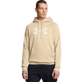 Under Armour Rival Fleece Men's Logo Hoodie City Khaki / Summit White XL