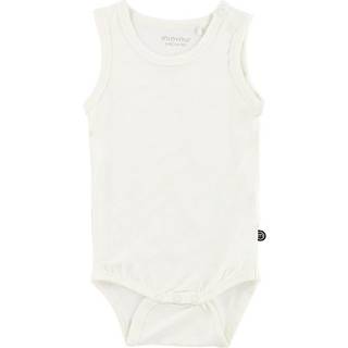 Minymo Baby Body i bambus - White - 92