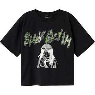 NAME IT Billie Eilish Boxy T-Shirt Jaxana Black