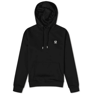 Belstaff Logo Pullover Hoodie Black
