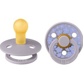 Bibs Pacifier Studio Colour Jasmine Latex Size 2 Fossil Grey Mix (2 stk)