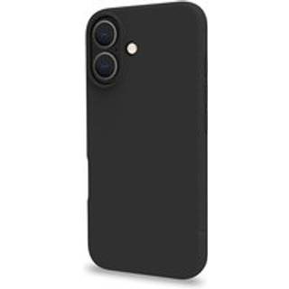 Celly Cromo Soft Rubber Cover (iPhone 16) - Sort