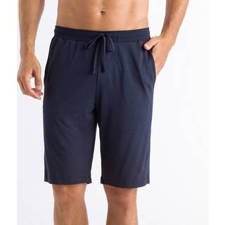 HANRO Herren Pyjamashorts blau unifarben