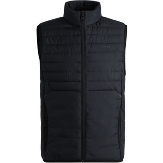 BOSS Green Herren Steppweste blau unifarben