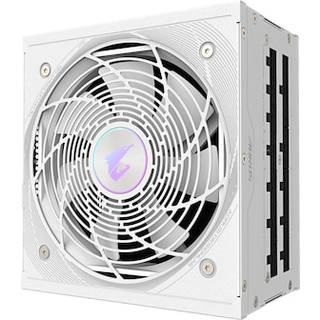 GIGABYTE AORUS ELITE P1000W ICE Strømforsyning - 1000 Watt - 120 mm - ATX 3.0 - 80 Plus Platinum certified
