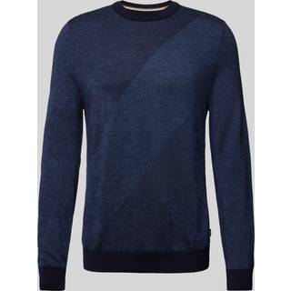 BOSS H Eclaus Knit Jumper Dark Blue