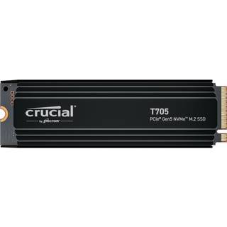 Crucial T705 SSD - 1TB - Med køleprofil - Sort - M.2 2280 - PCIe 5.0