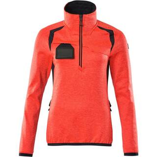 MASCOT ACCELERATE SAFE fleecetrøje med kort lynlås, hi-vis gul/mørk marine - XL