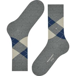 Burlington Herren Socken grau Baumwolle & Mix Gemustert