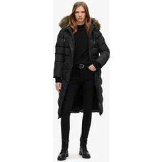 Superdrytil kvinder. W5011788A Everest lang frakke sort (XL), Casual, Genanvendt polister, Bæredygtig