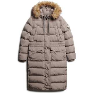 Superdry Everest Faux Fur Longline JakkeEU 36 (UK 8)