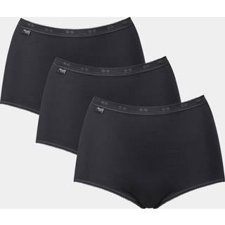 Sloggi Basic+Maxi 3-Pack maxi trusse, sort, Størrelse: 38, Dame