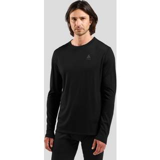 Odlo Merino 160 Bl Top Crew Neck L/S Merino undertøj Herrer størrelse XXL farve sort