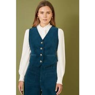 Yumi Yumi Blue Corduroy Waistcoat