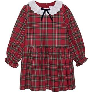 Trotters London Rød Tabitha Willow Tartan Kjole4 år (104cm)