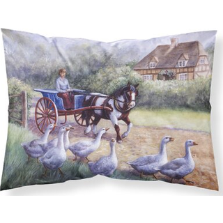 """" Caroline's Treasures Gees Crossing før Horse Fabric Standard Pillowcase BDBA0351Pillowcase Multicolor """"