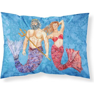 """" Caroline's Treasures 8801Pillowcase Mermaid og Merman Moisture Wicking Fabric Standard Pillowcase Large Multicolor """"