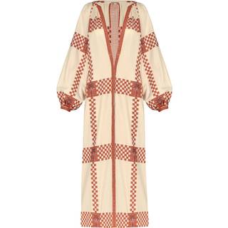 Johanna Ortiz Printed cotton midi dress - red - XS