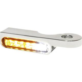 HeinzBikes Led Armatur Blinklys Krom med positionslys