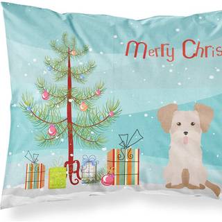 """" Caroline's Treasures Morkie #3 Christmas Tree Fabric Standard Pillowcases multicolor """"