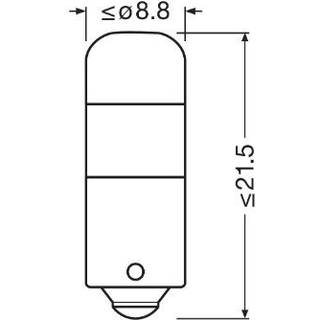 Osram LED Pære T4W (2 stk.)