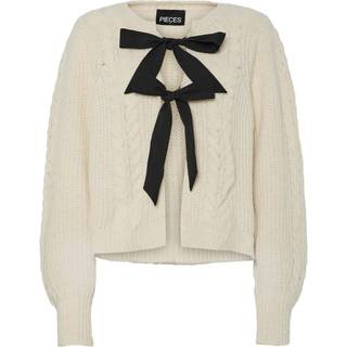 PIECES dame strik PCROW - Birch Black woven bows - XS