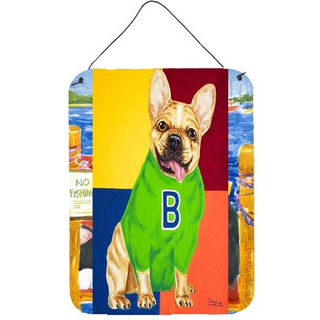 """" Caroline's Treasures French Bulldog Go Team Wall eller Door Hanging Prints Amb1138DS1216 16HX12W Multicolor """"