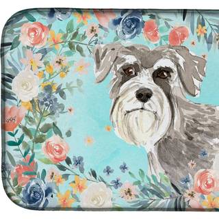 """" Caroline's Treasures CK3413DDM Schnauzer #1 Dish-Drying-Mats 14 X 21 Multicolor """"