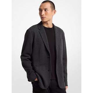 MK Double Face Cotton Blend Blazer - Grey - Michael Kors - S